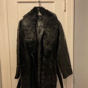 Women’s Black leather Jacket Italian Stone Design Navarre Leather Company